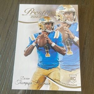Prestige 2023 Cleveland Browns Dorian Robinson nfl rookie card.